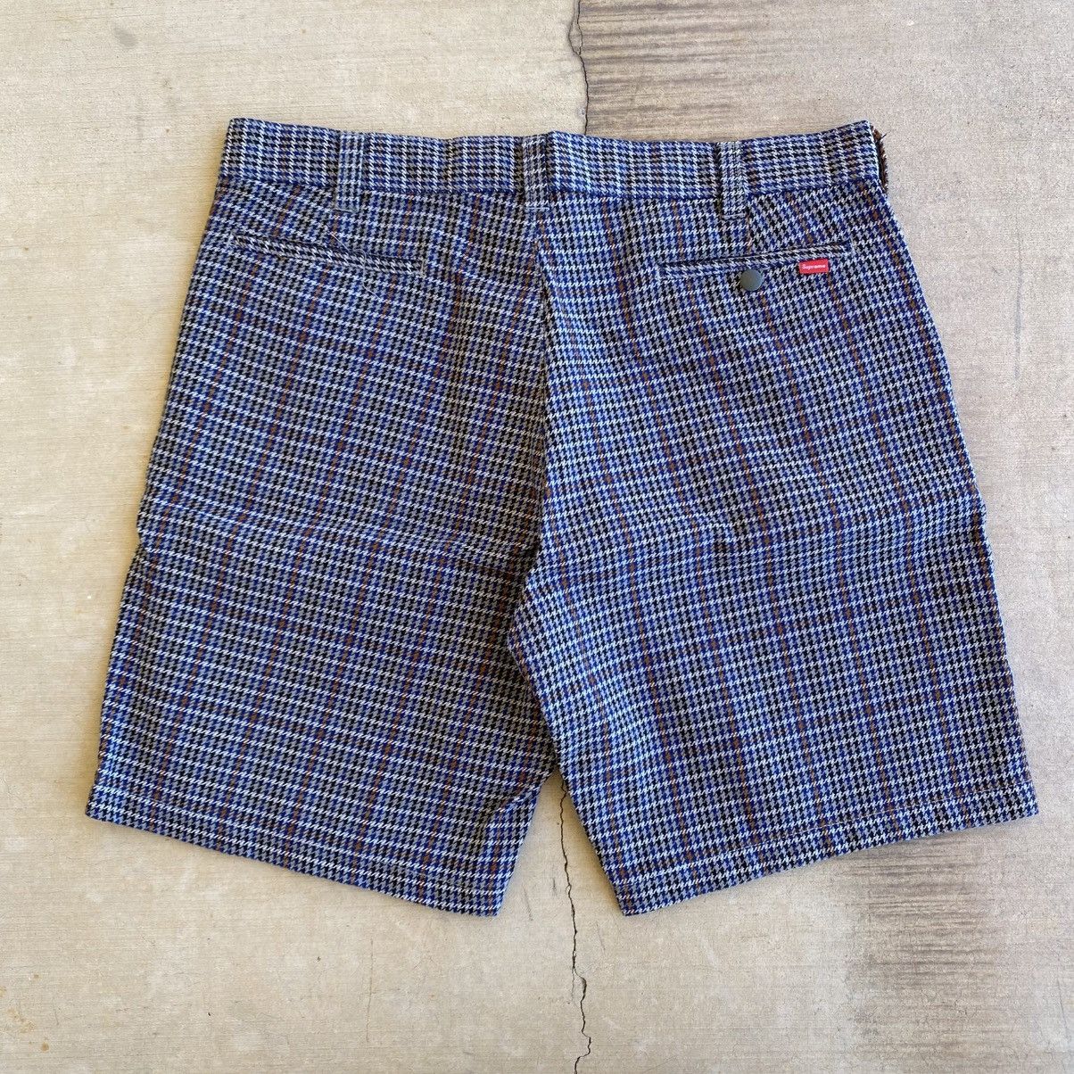 Supreme Supreme Plaid Houndstooth Shorts Grey 2018 Size US 36 / EU 52 - 3 Thumbnail