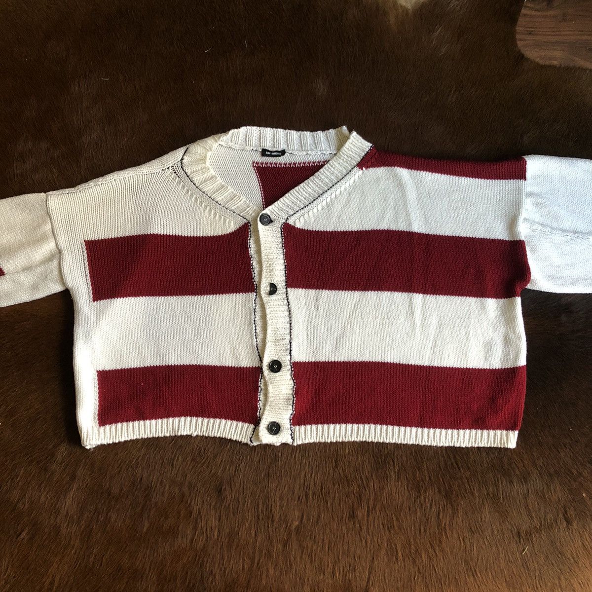 Raf Simons Raf Simons Disturbed Asymmetrical Cardigan Size US XS / EU 42 / 0 - 2 Thumbnail