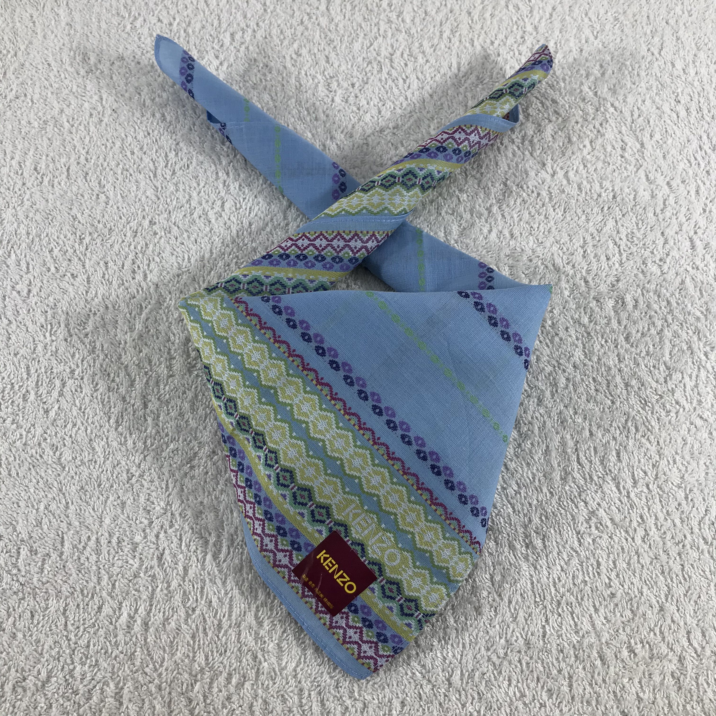 Kenzo × Vintage Kenzo Bandana / Handkerchief / Neckerchief - S117 Size ONE SIZE - 3 Thumbnail