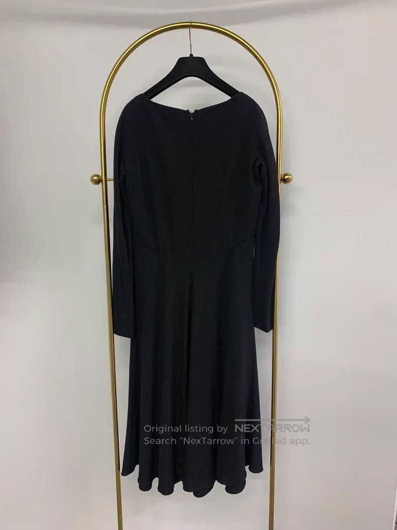Hermes Hermes Black Long Sleeve Dress Size XS / US 0-2 / IT 36-38 - 3 Thumbnail