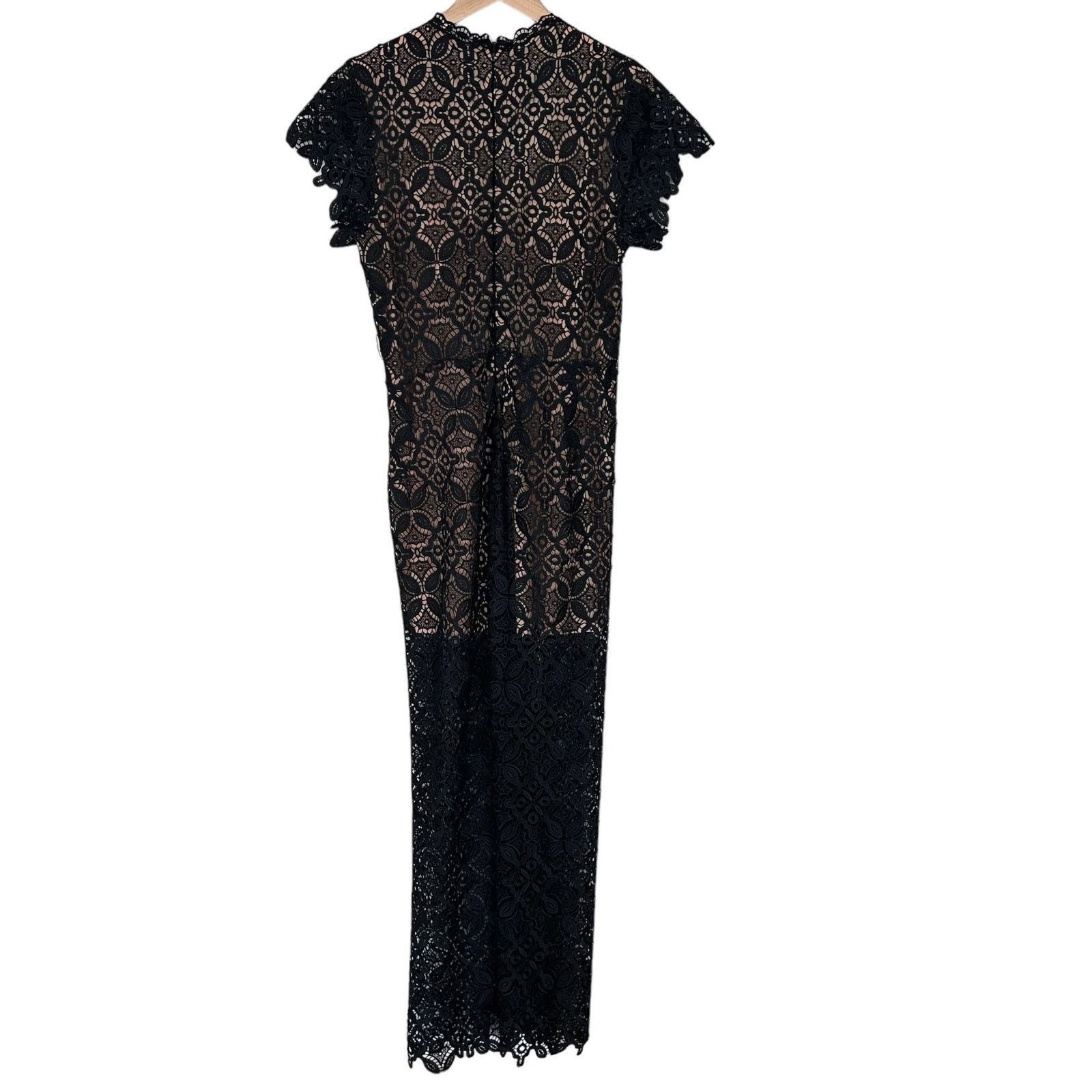 Jonathan Simkhai Jonathan Simkhai Black Lace Emma Guipure Jumpsuit Sz M Size 30" / US 8 / IT 44 - 6 Thumbnail