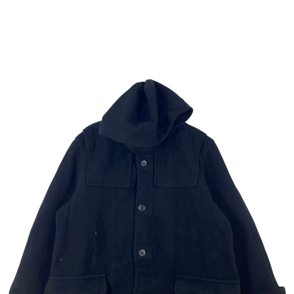 Vintage Vintage INED Hooded Duffle Coat Jacket Quilted Lining Size XL / US 12-14 / IT 48-50 - 2 Thumbnail