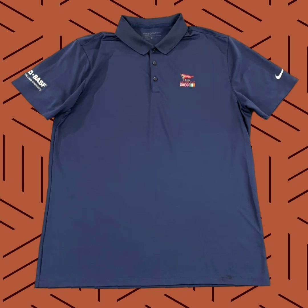 Nike NIKE Polo Shirt Mens L Blue Golf S/S Dri-FIT Logo Casual Sports 46th Walker Cup Regular Large Shirt Size US L / EU 52-54 / 3 - 1 Thumbnail