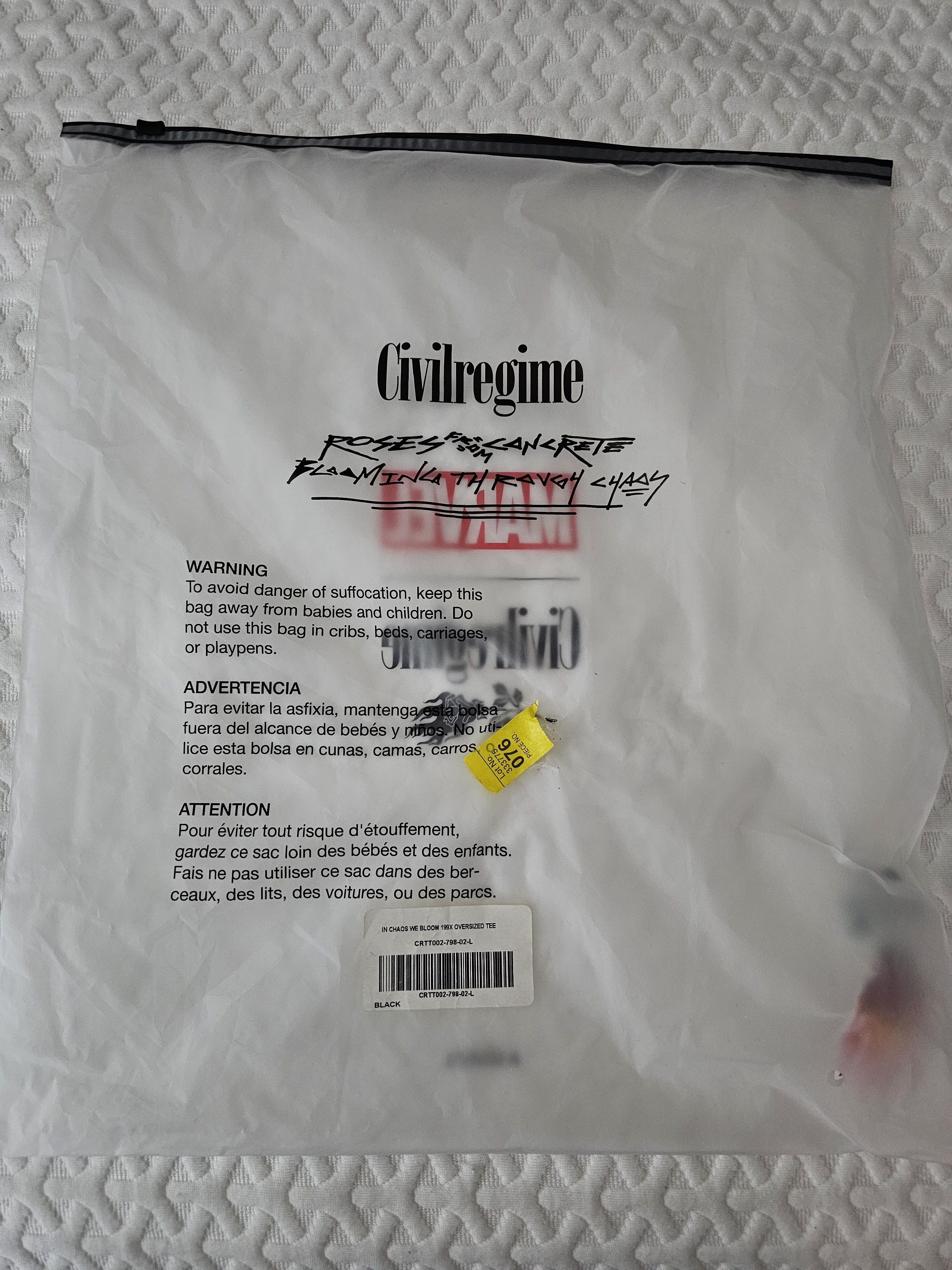Civil Regime Civil Regime In Choas We Bloom tshirt Size US L / EU 52-54 / 3 - 17 Thumbnail