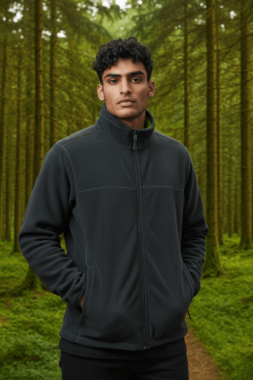 Uniqlo UNIQLO Reversible Black Yellow Sherpa Fleece Jacket Size US XL / EU 56 / 4 - 4 Thumbnail