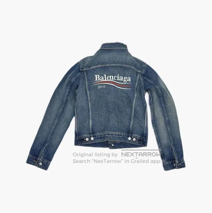 Balenciaga Balenciaga Casual Stylish Single-Breasted Denim Jacket. Size US M / EU 48-50 / 2 - 3 Thumbnail