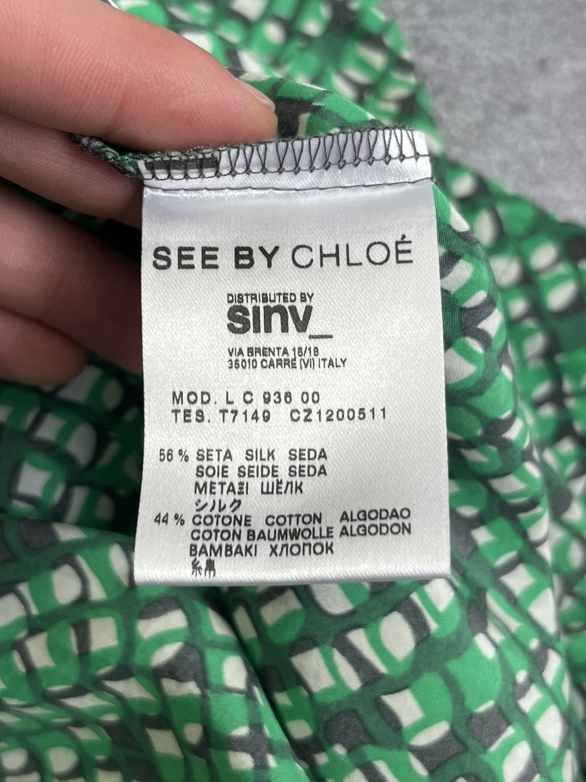 See by Chloe Woman See By Chloe Short Sleeve Shirt Cotton/Silk Size M / US 6-8 / IT 42-44 - 5 Thumbnail