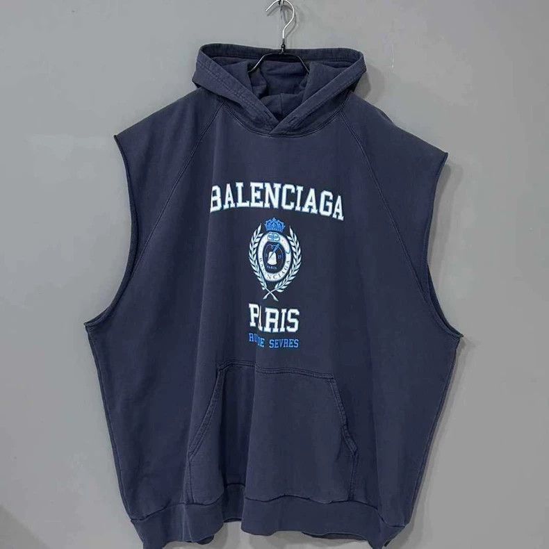Balenciaga Crown Wheatear Sleeveless Sweater