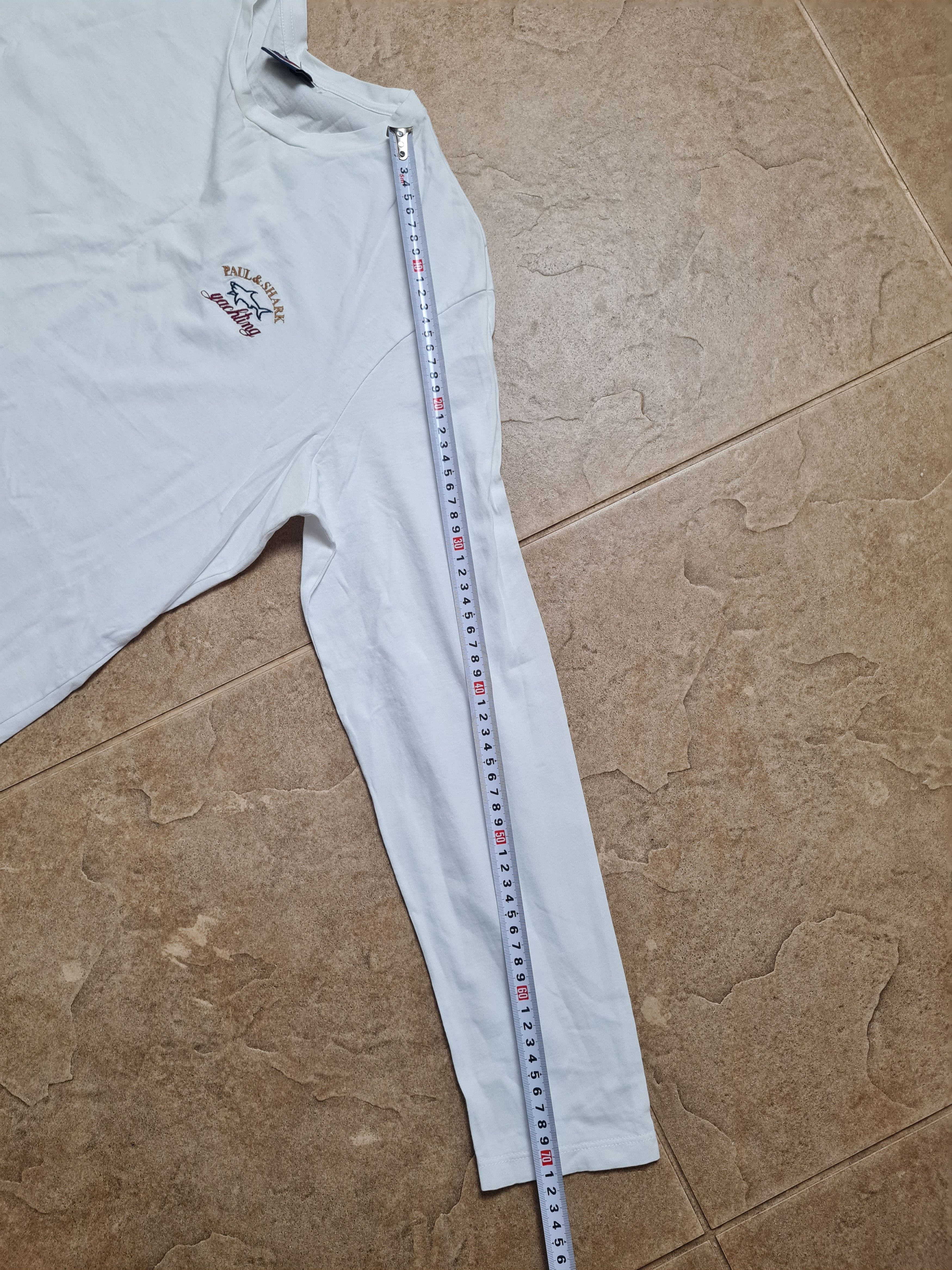Paul & Shark Authentic Paul & Shark White Long Sleeve Tee Yachting Logo Size US L / EU 52-54 / 3 - 6 Thumbnail