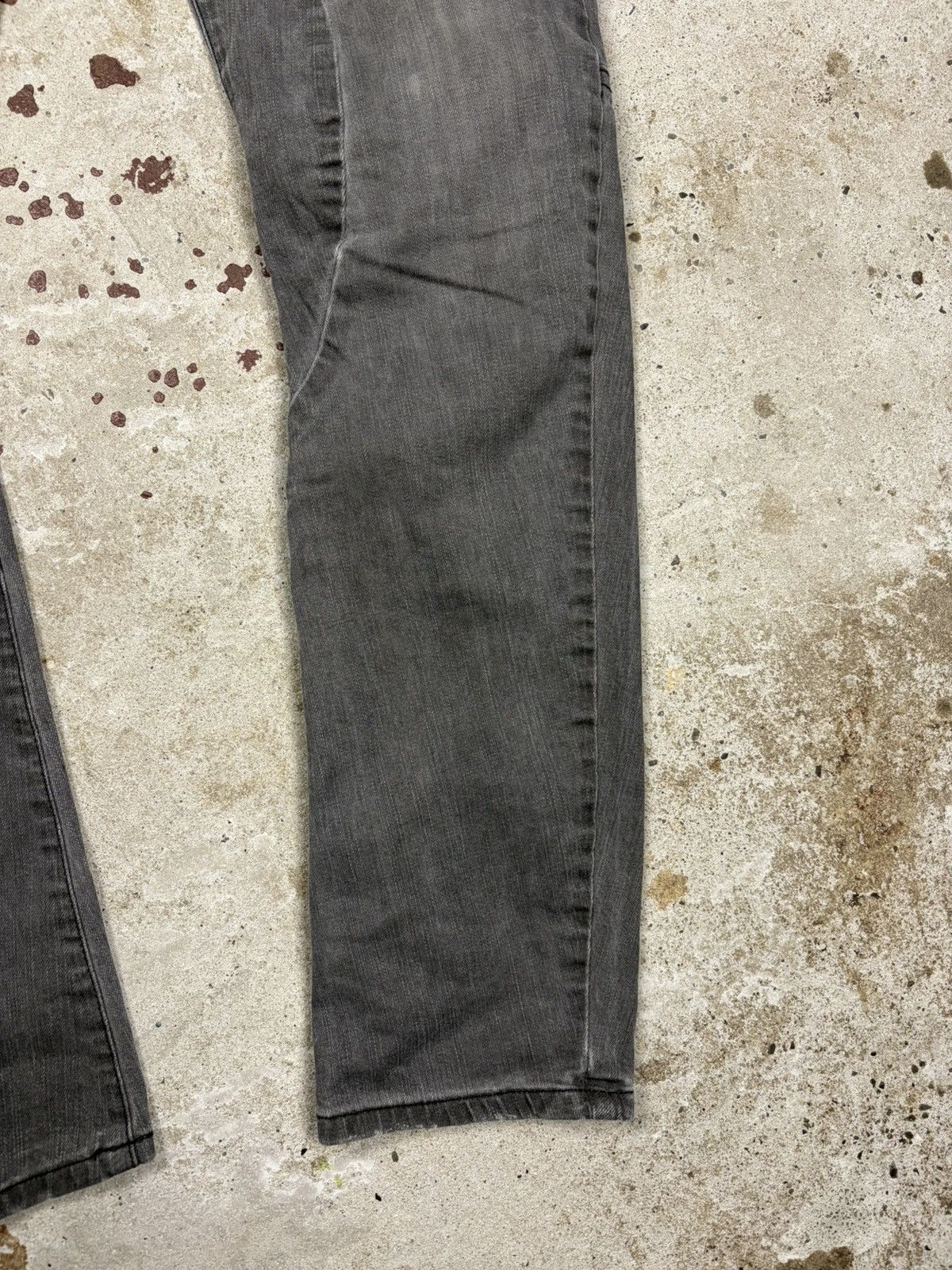 John Galliano 2000s John Galliano Grey Jeans Denim Pants Studs Rhinestones Size 30" / US 8 / IT 44 - 4 Thumbnail