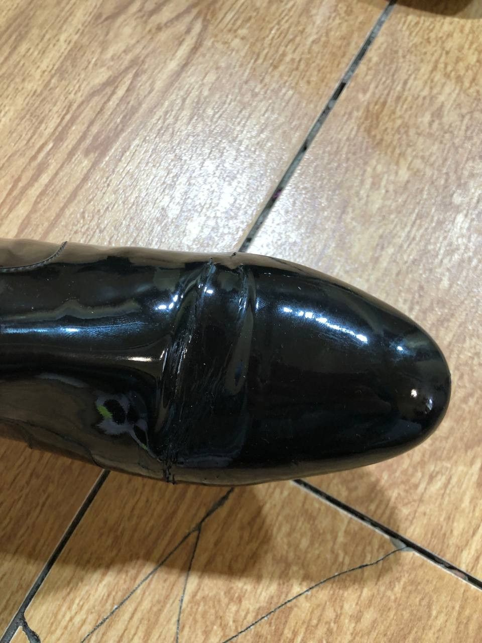 Prada Prada Black Patent Leather Lined Chunky Heel Boot Size US 8 / IT 38 - 8 Thumbnail