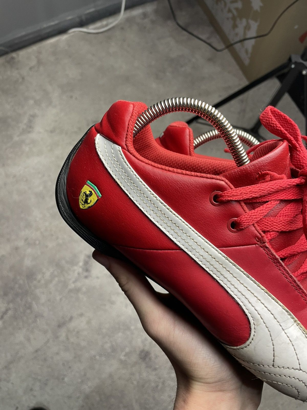 Puma Vintage Puma Ferrari Speedcat Leather Sneakers Trainers Size US 10.5 / EU 43-44 - 2 Thumbnail