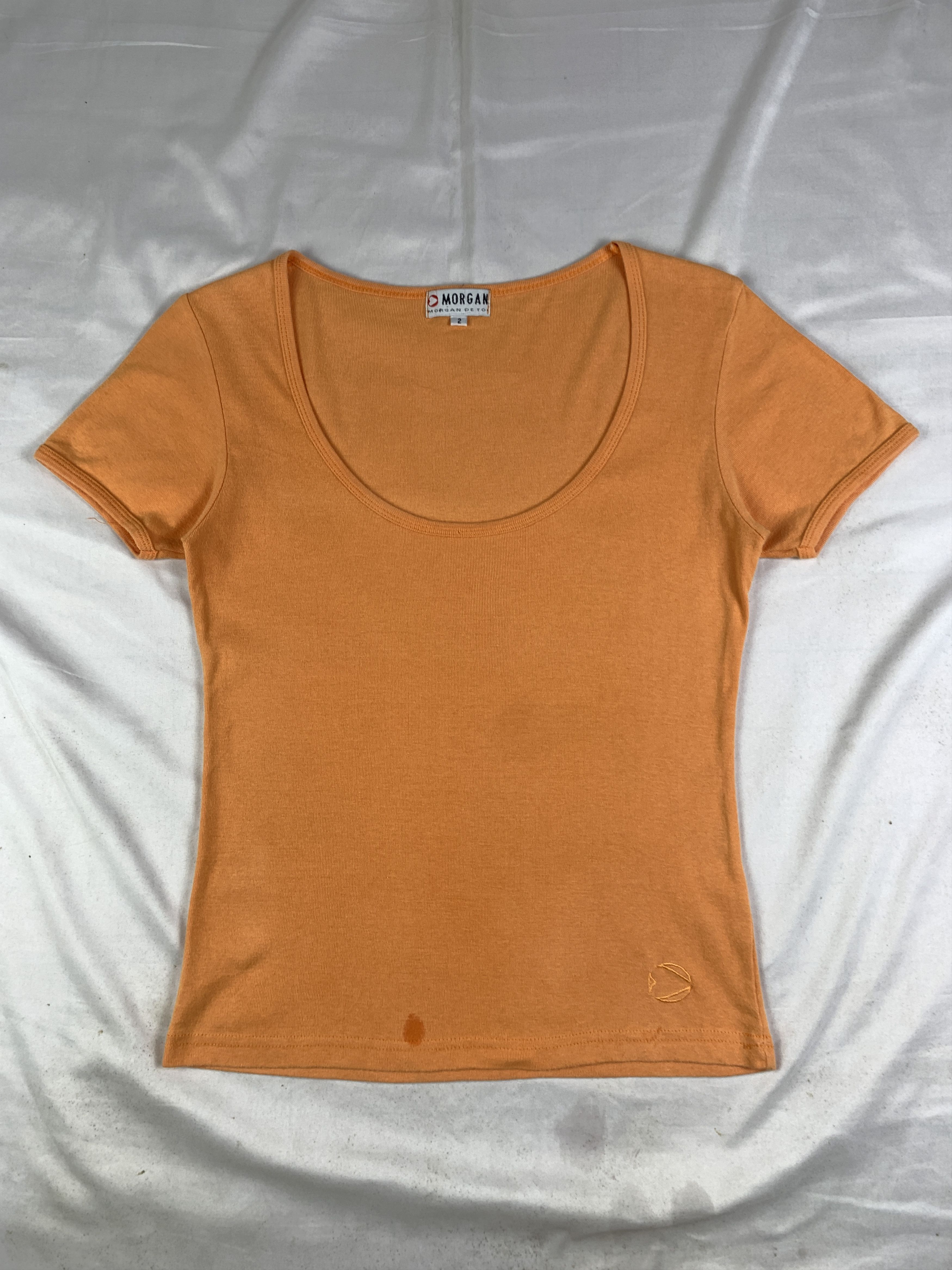 Morgan De Toi 2000s Morgan de Toi Orange Boob Tee (M) Size M / US 6-8 / IT 42-44 - 1 Thumbnail