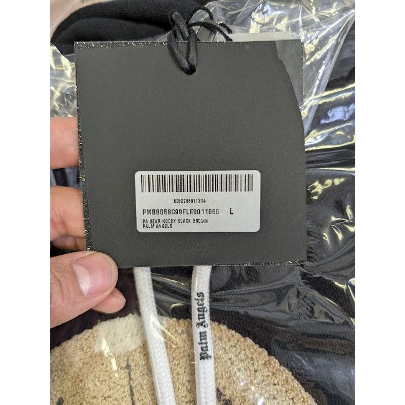 Palm Angels o1rshd1 Q:5 / PA Bear Hoody Hoodie in Black / Brown Size US L / EU 52-54 / 3 - 19 Thumbnail