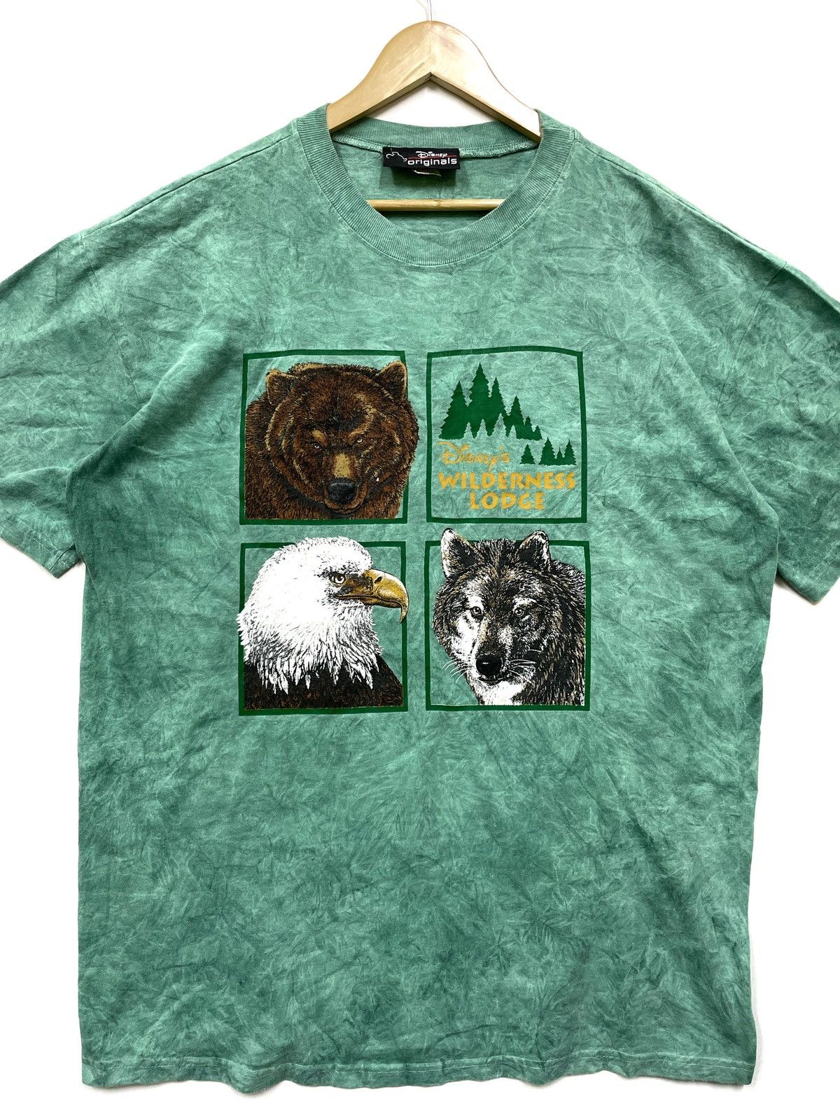Disney × Vintage Vintage 90s Disney Wilderness Lodge Eagle Bear Wolf Size US XL / EU 56 / 4 - 4 Thumbnail