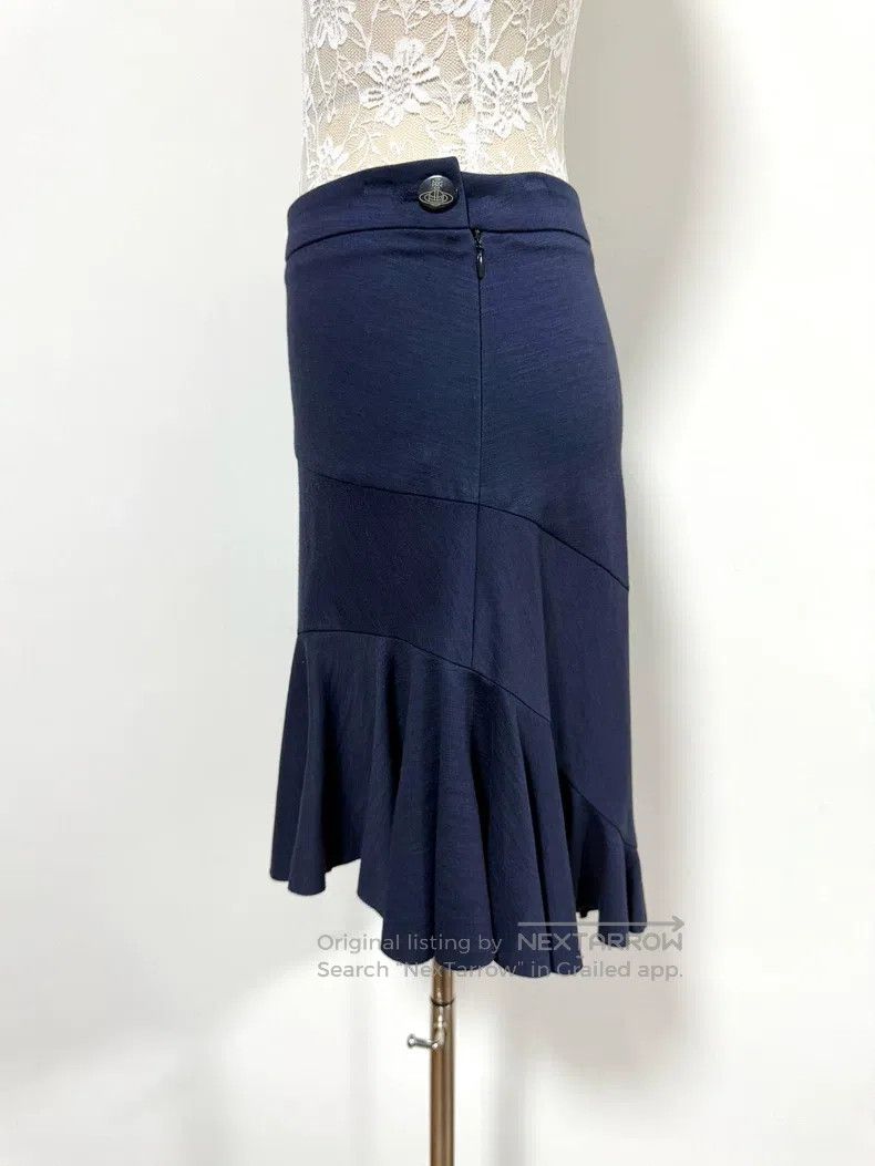 Vivienne Westwood Vivienne Westwood size L Navy blue irregularly cut pleated Size 26" / US 2 / IT 38 - 2 Thumbnail