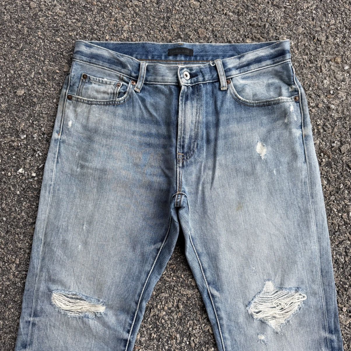 Japanese Brand VINTAGE JAPANESE STRAIGHT FADED JEAN DENIM PANTS Size US 35 - 2 Thumbnail