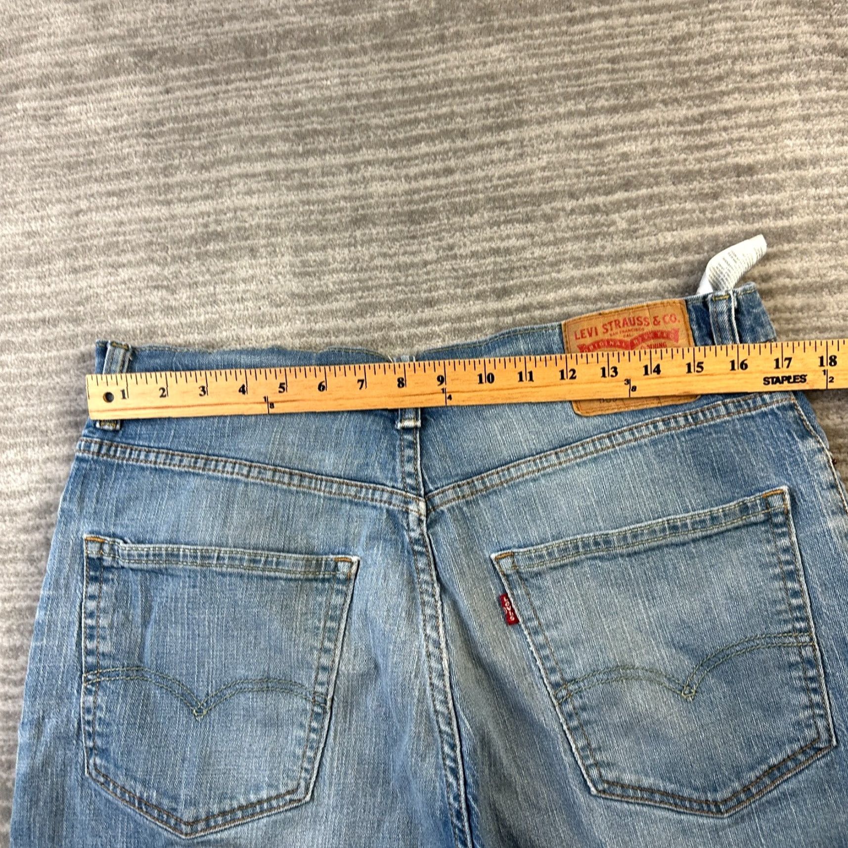 Levi's Levis Jeans Shorts Mens 34 Blue Denim Utility Skater Grunge 505 Jorts Y2K Grunge Denim Shorts Mens 34 Jeans Levi's 505 Y2K Size US 34 / EU 50 - 7 Thumbnail