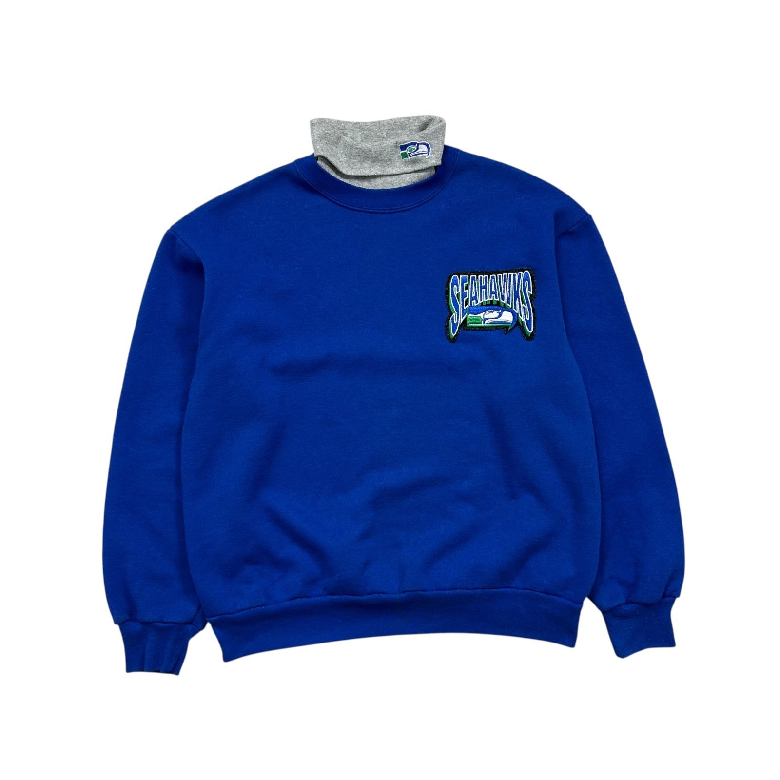 NFL VTG 90s NFL SEATTLE SEAHAWKS MAJESTIC TURTLENECK SWEATSHIRT Size US L / EU 52-54 / 3 - 1 Thumbnail