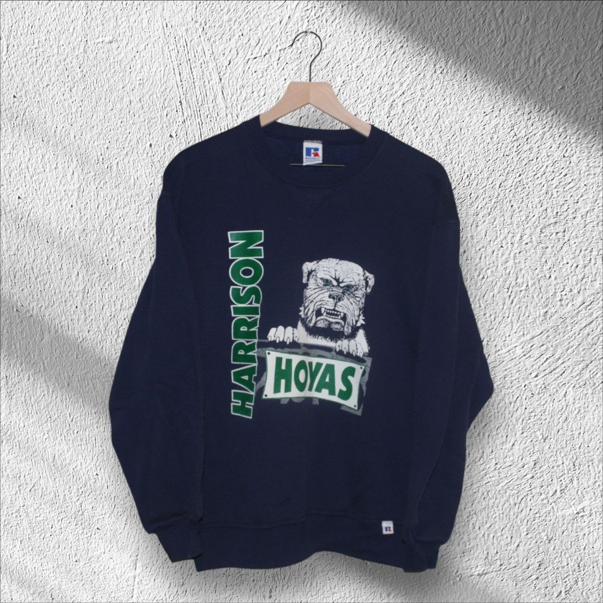 Russell Athletic × Vintage Vintage Harrison Hoyas Pullover Crewneck Russell Made in USA Size US L / EU 52-54 / 3 - 1 Thumbnail