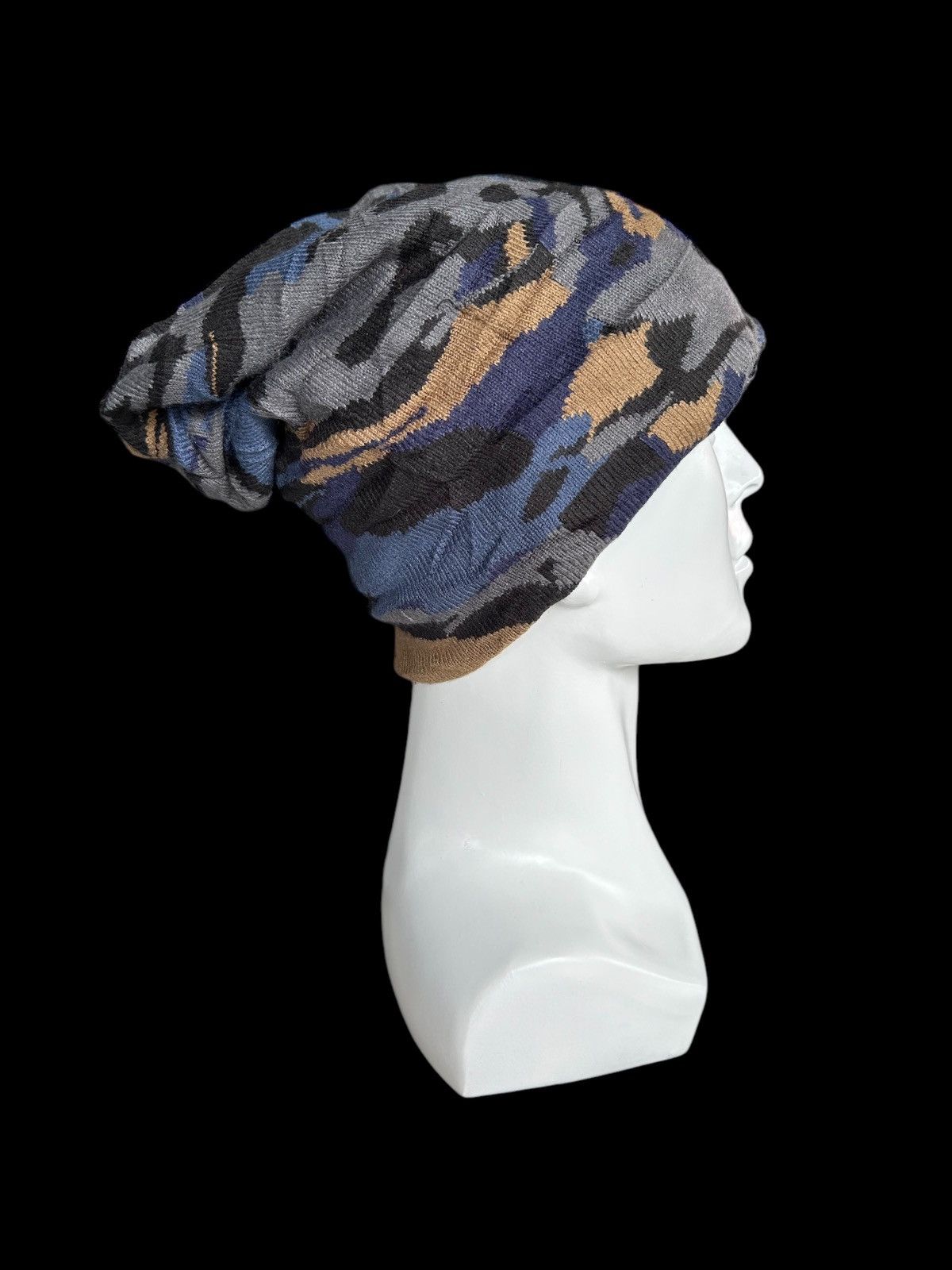 Japanese Brand × Kapital × Vintage Monki Camoo Rare Beanie Hats ☠️☠️ Size ONE SIZE - 2 Thumbnail