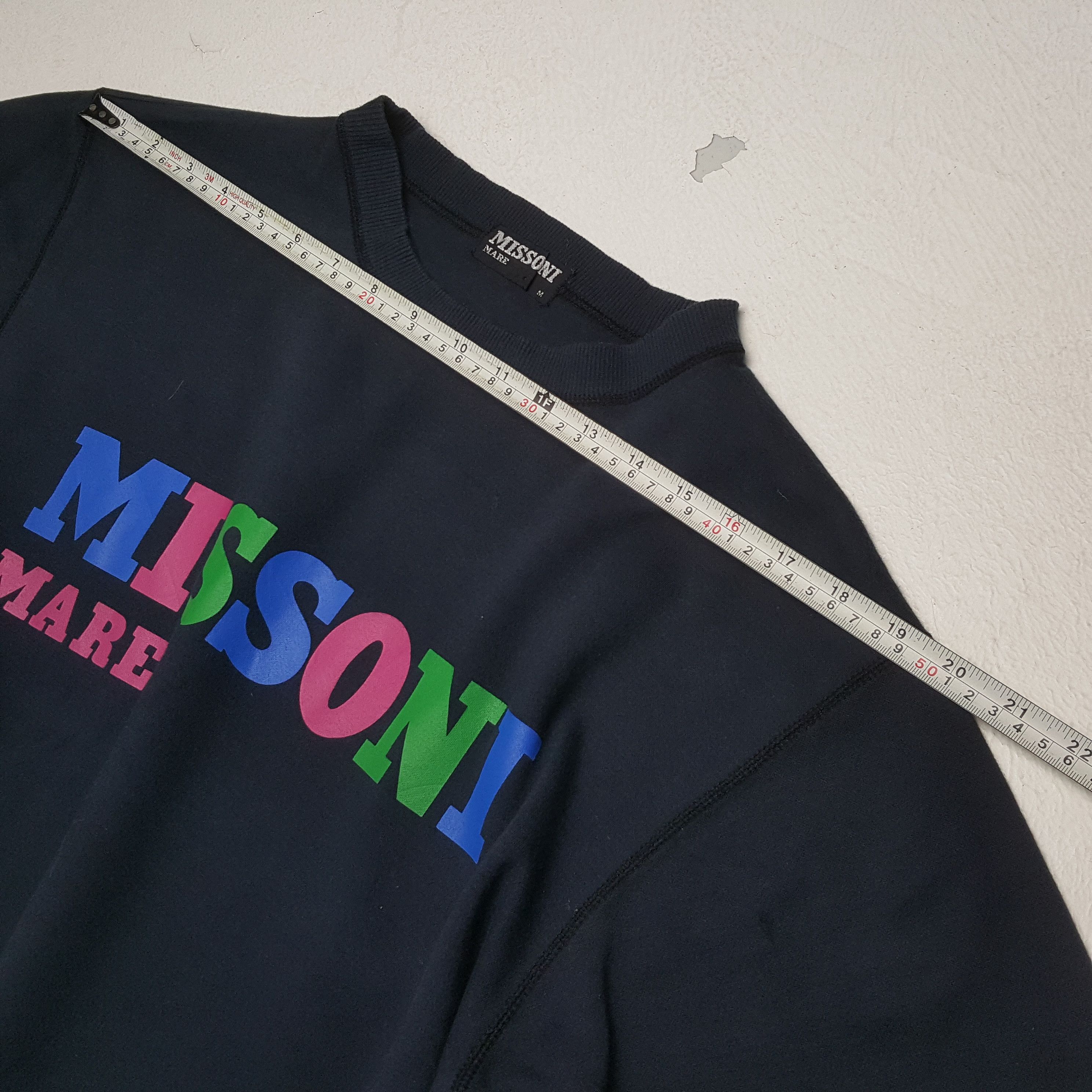Japanese Brand × Missoni × Vintage MISSONI MARE Spellout Design Sweatshirt c270n21 Size US S / EU 44-46 / 1 - 4 Thumbnail