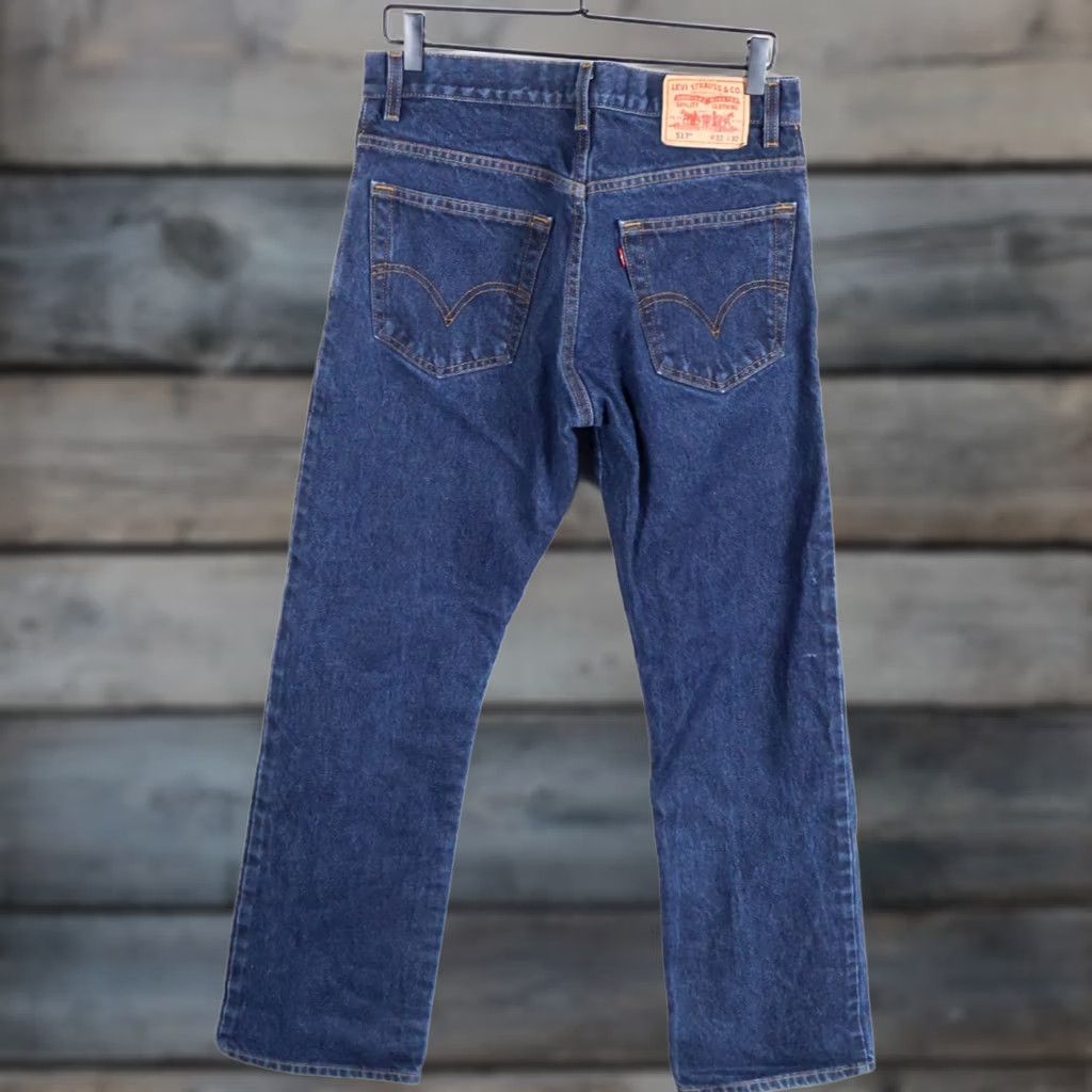 Levi's VINTAGE Levi's 517 Jeans Denim 31 x 32 Blue Bootcut 2006 Y2K Men’s Regular 5-Pocket 100% Cotton Size US 31 - 1 Thumbnail