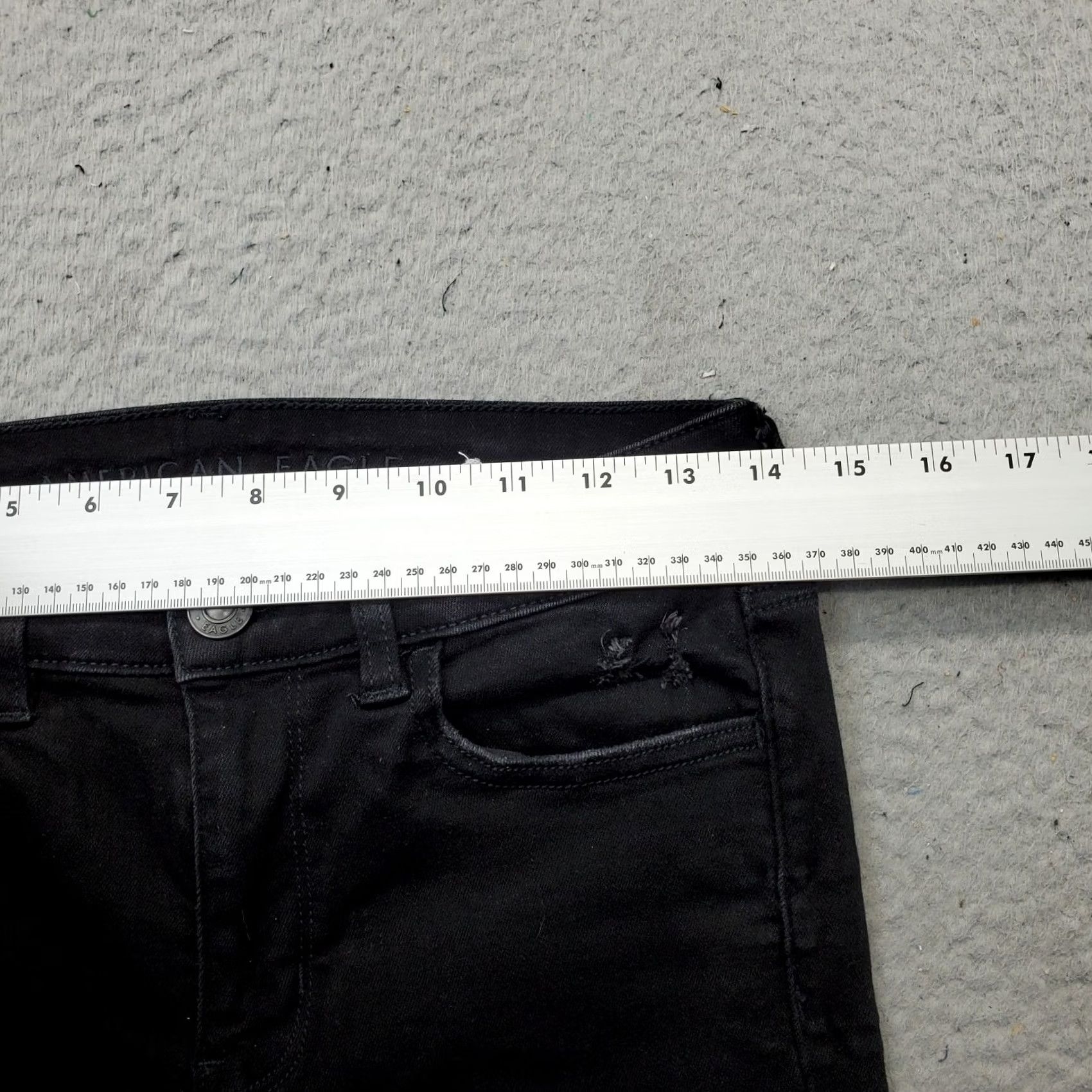 American Eagle Outfitters American Eagle Outfitters Jeans Womens 4 Black Denim Skinny Stretch Next Level Size 27" / US 4 / IT 40 - 6 Thumbnail