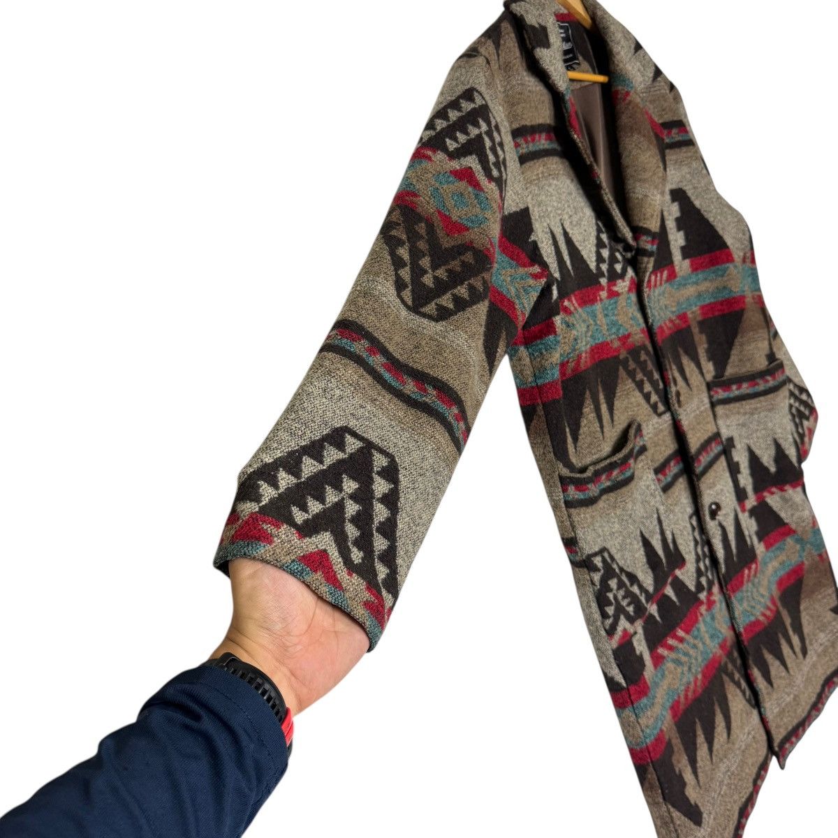 Japanese Brand Japanese Phenomenal Geometry Long Coat Size US L / EU 52-54 / 3 - 3 Thumbnail