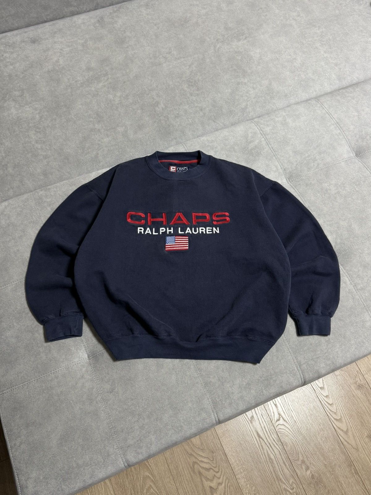 Chaps Ralph Lauren Vintage Chaps Polo Ralph Lauren USA Big Logo Sweatshirt Size US L / EU 52-54 / 3 - 2 Thumbnail