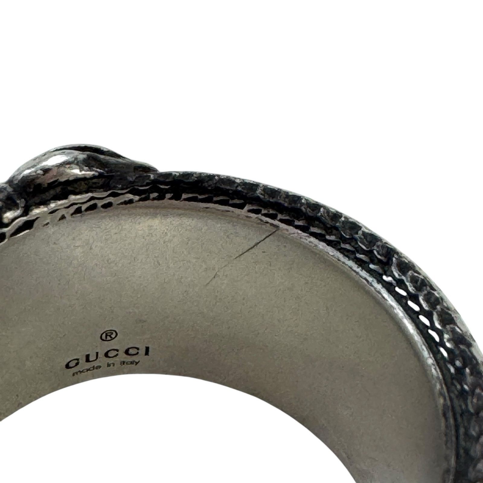 Gucci Gucci Sterling Silver GG Marmont Snake Ring Size ONE SIZE - 10 Thumbnail