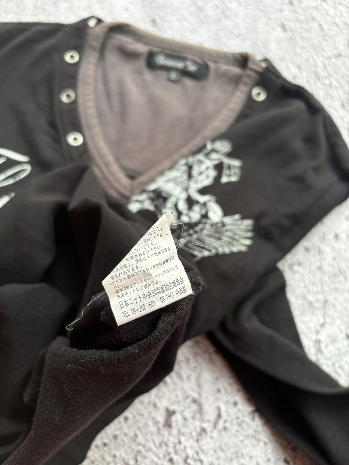 Le Grande Bleu (L.G.B.) Y2k Double Layer Beaumont Carr Poem Skull Punk Style Size US L / EU 52-54 / 3 - 7 Thumbnail
