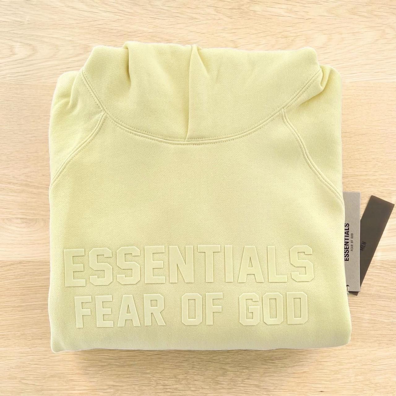 image of Essentials Fall 22 Canary Hoodie Size Small in Canary Yellow, Men's