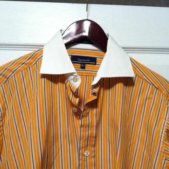 Faconnable FACONNABLE MEN'S 100%COTTON DRESS SHIRT W/ FRENCH CUFFS 15.5 Size US M / EU 48-50 / 2 - 2 Thumbnail