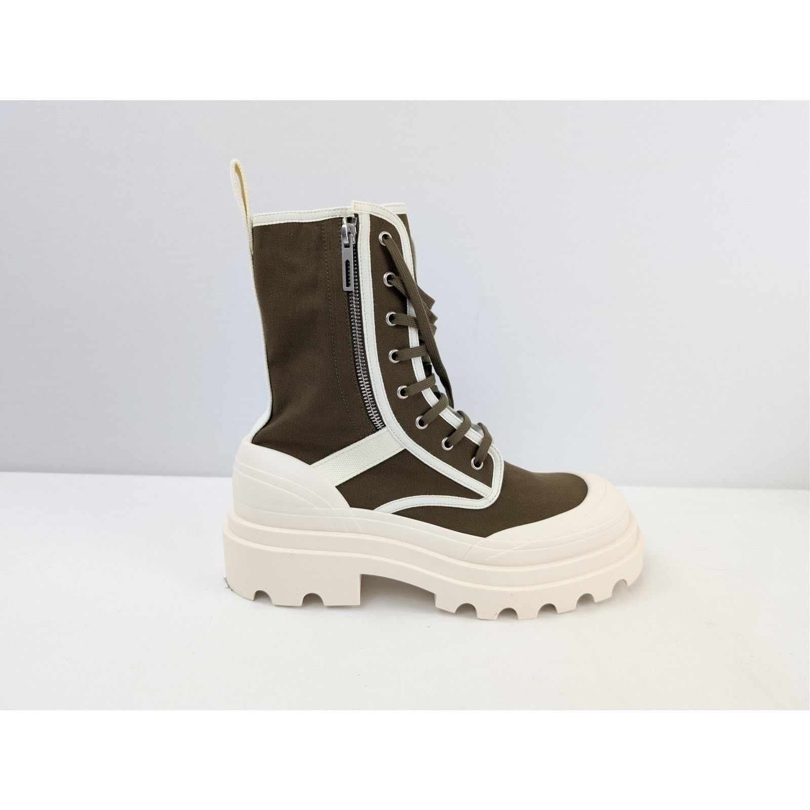 Bottega Veneta o1rshd1 Q:2 / Canvas Boots Fabric in Liana-White Size US 11 / EU 44 - 4 Thumbnail
