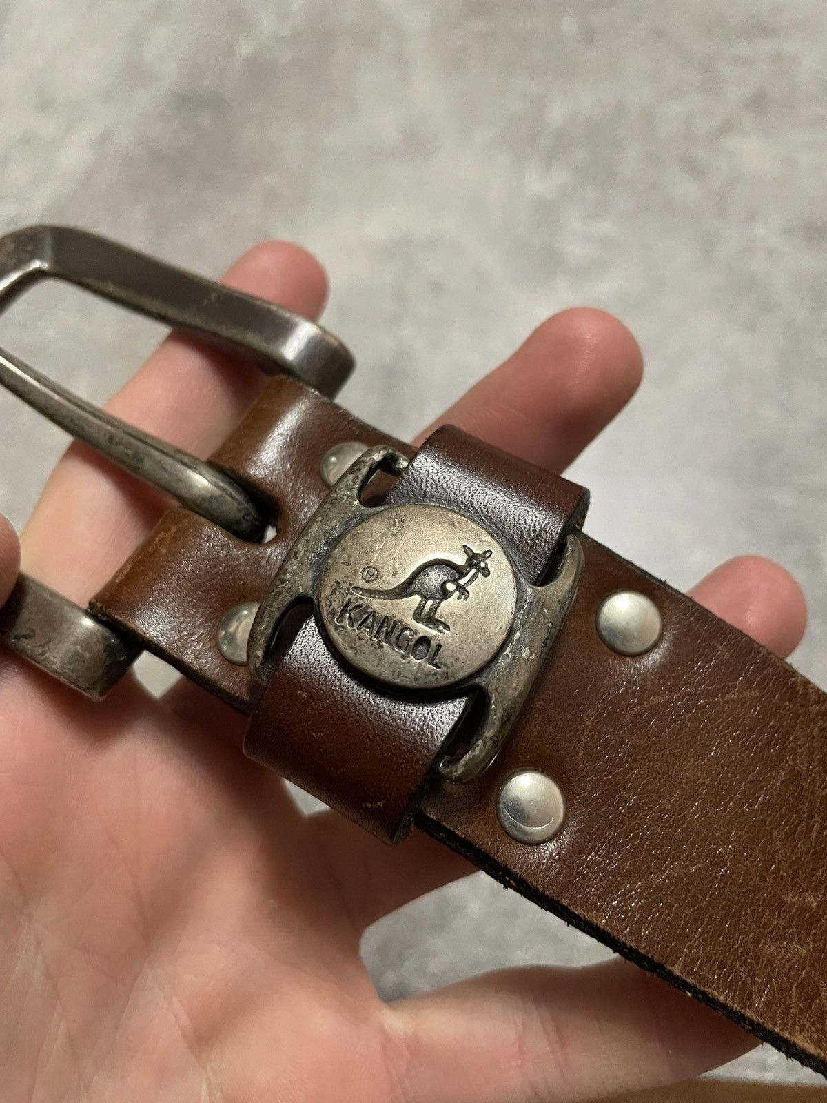 Kangol Vintage Kangol Leather Belt 90s Size ONE SIZE - 3 Thumbnail