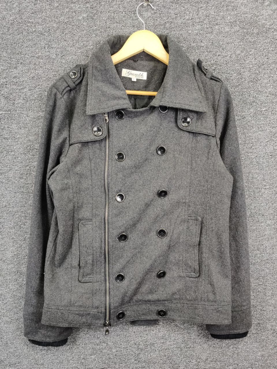 In The Attic Growth By In The Attic Wool Double Breasted Zip Jacket Size US L / EU 52-54 / 3 - 1 Thumbnail