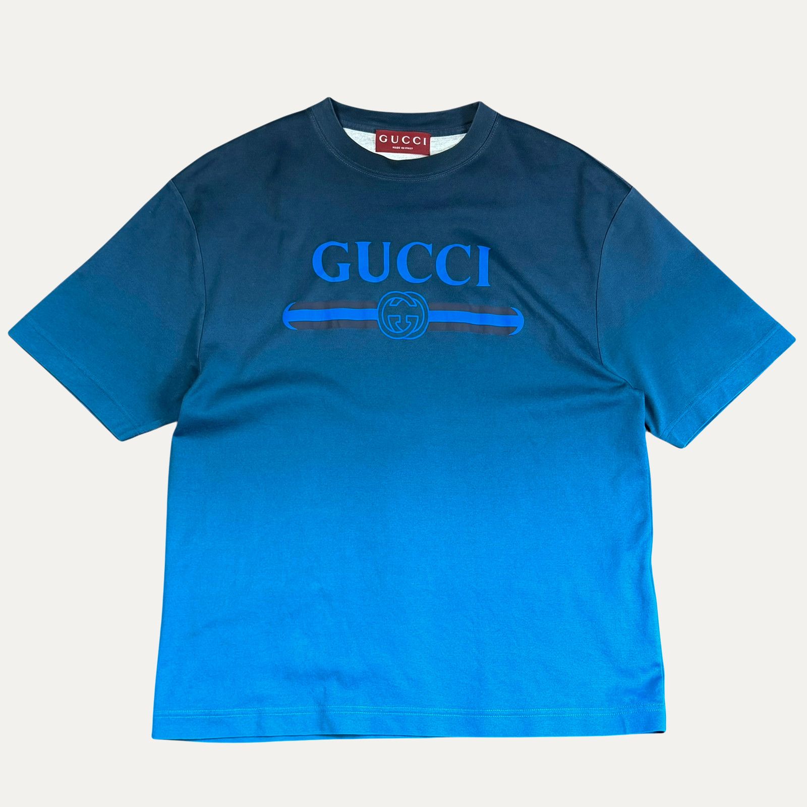 Gucci Gucci Chest Spell Out Gradient T-Shirt Size US XS / EU 42 / 0 - 1 Thumbnail