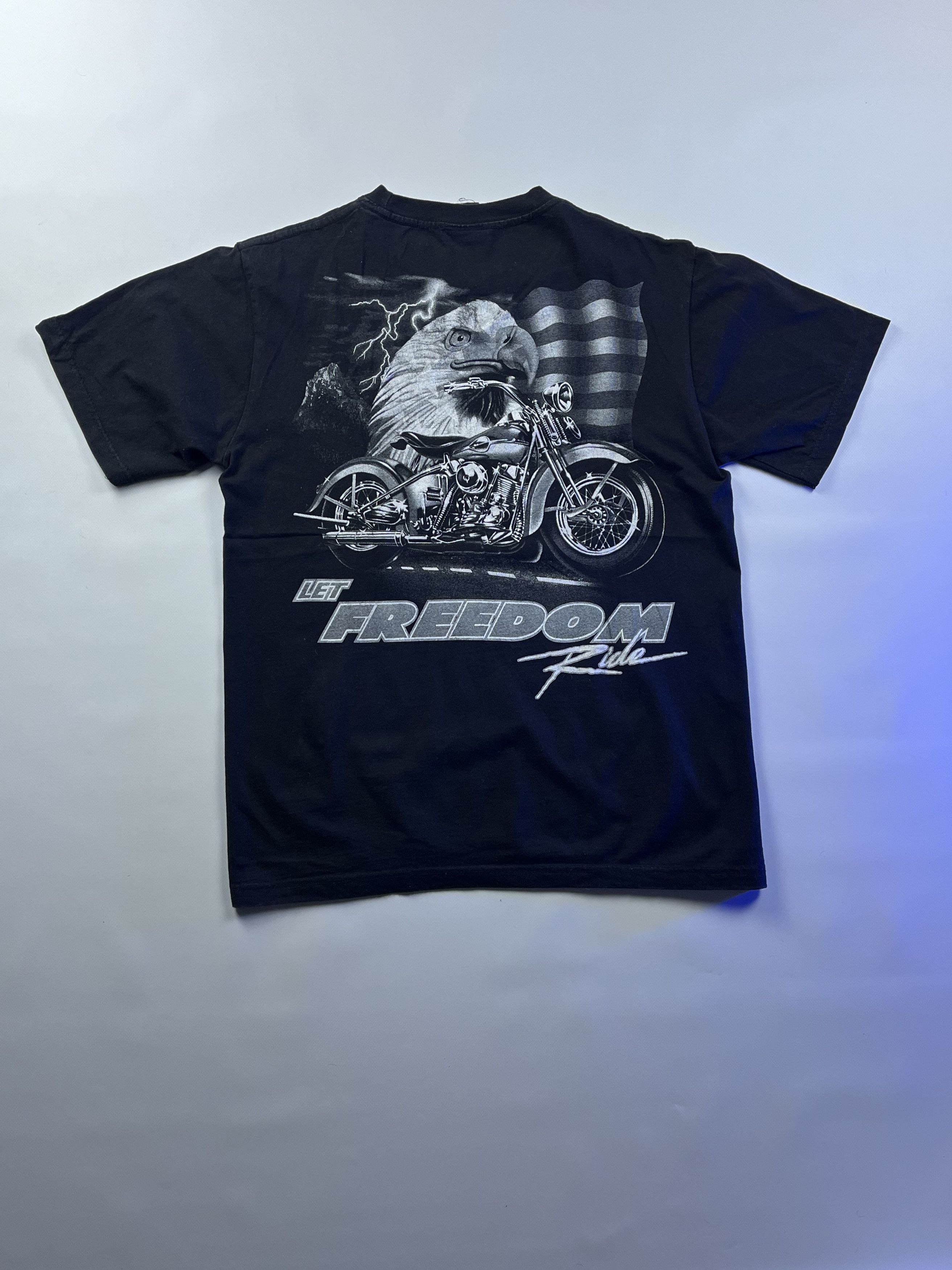 Vintage Vintage American Eagle Freedom Rider T-shirt Size US L / EU 52-54 / 3 - 3 Thumbnail