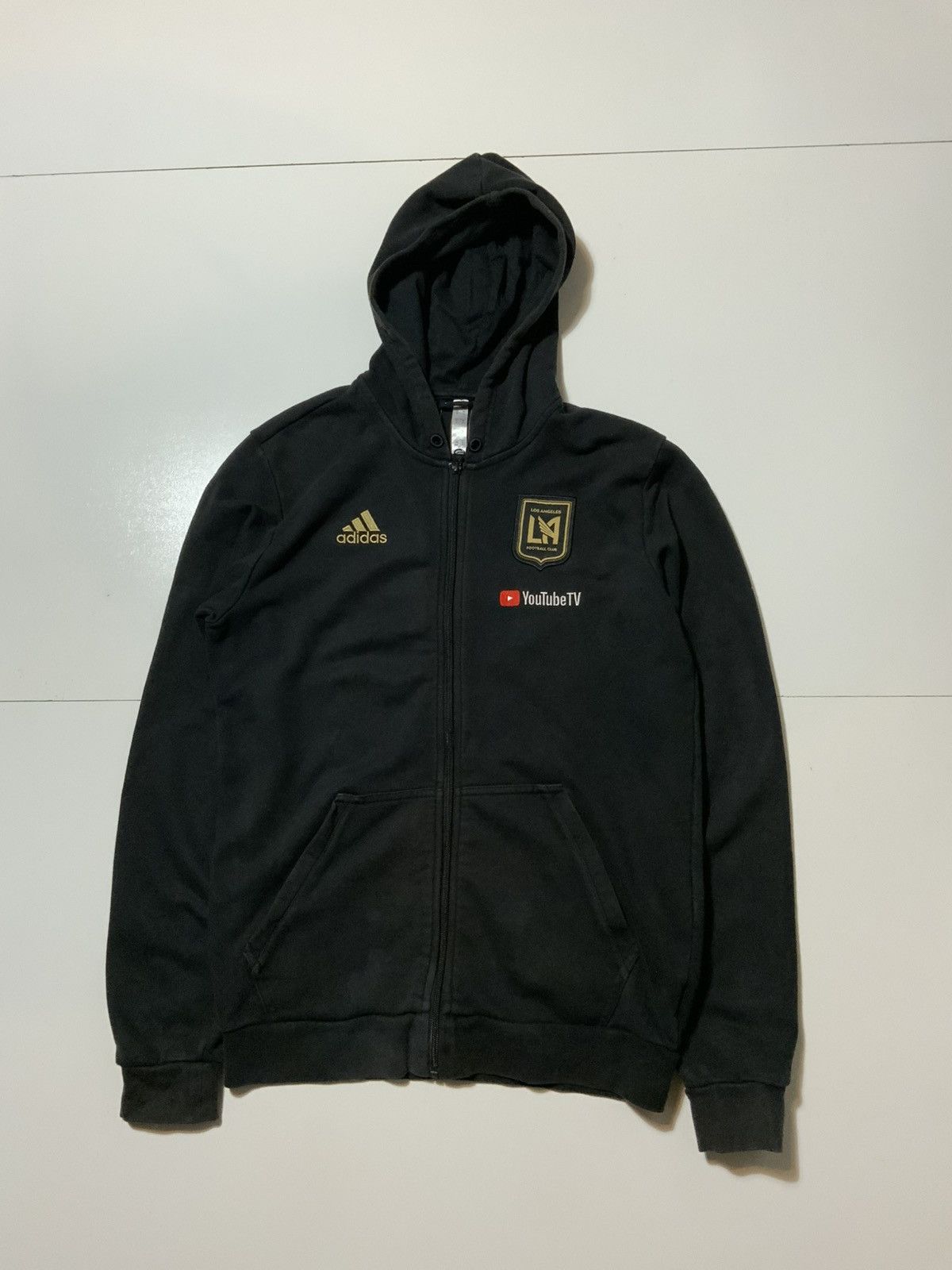Adidas Adidas Los Angeles Football Club LAFC Team Soccer Zip Hoodie Size US M / EU 48-50 / 2 - 2 Thumbnail