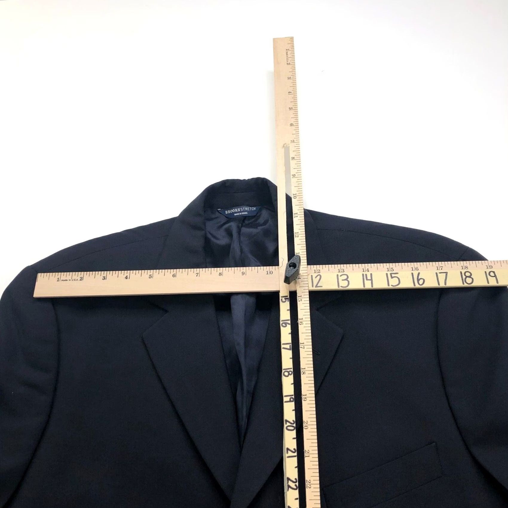 Brooks Brothers Brooks Brothers 42R Blue Stretch Wool Blend Button Blazer Sport Coat Jacket Size 42R - 7 Thumbnail