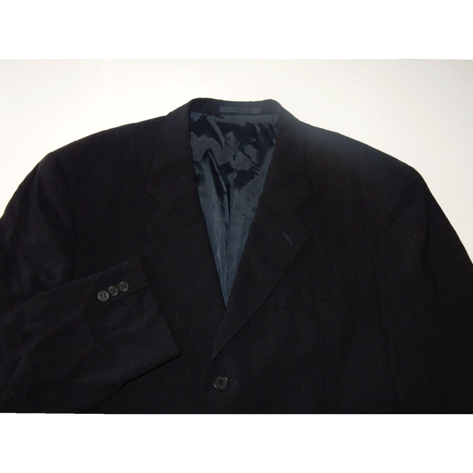 Armani Armani Collezioni Mens Blazer Sport Coat Dark Gray Size 42L Wool Size 42R - 2 Thumbnail