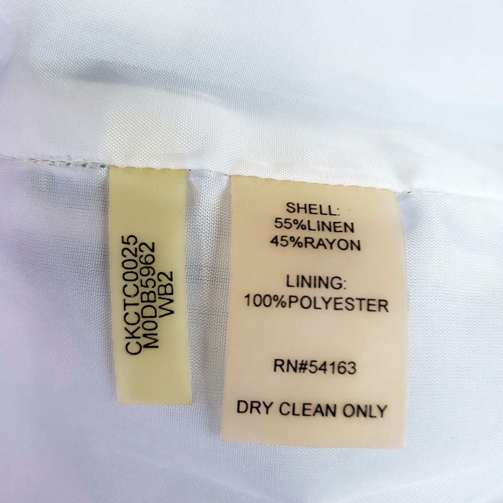 Calvin Klein Calvin Klein Dress Womens Sz 4 Black Linen Blend Sleeveless Sheath Round Neck Short Length Vintage: No Mens Womens Girls Boys Size S / US 4 / IT 40 - 6 Thumbnail