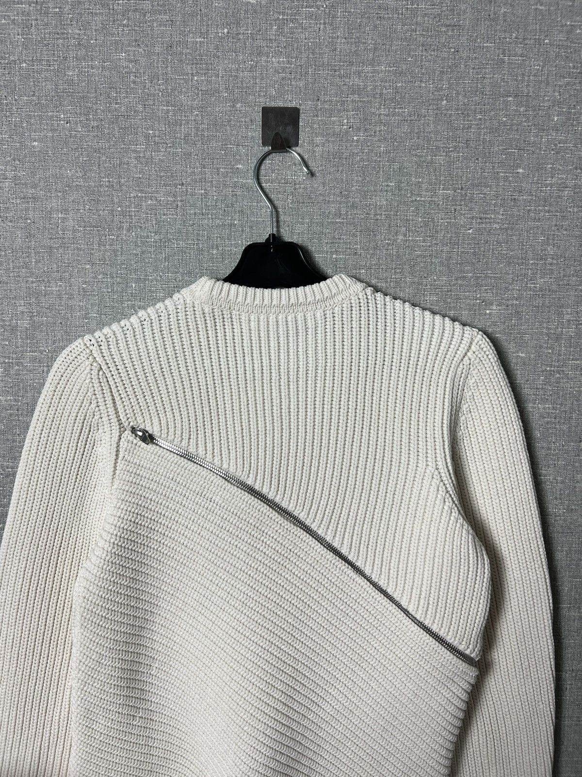 Alexander Wang ALEXANDER WANG Asymmetrical Zip Peel Away Knitted Sweater Size M / US 6-8 / IT 42-44 - 14 Thumbnail