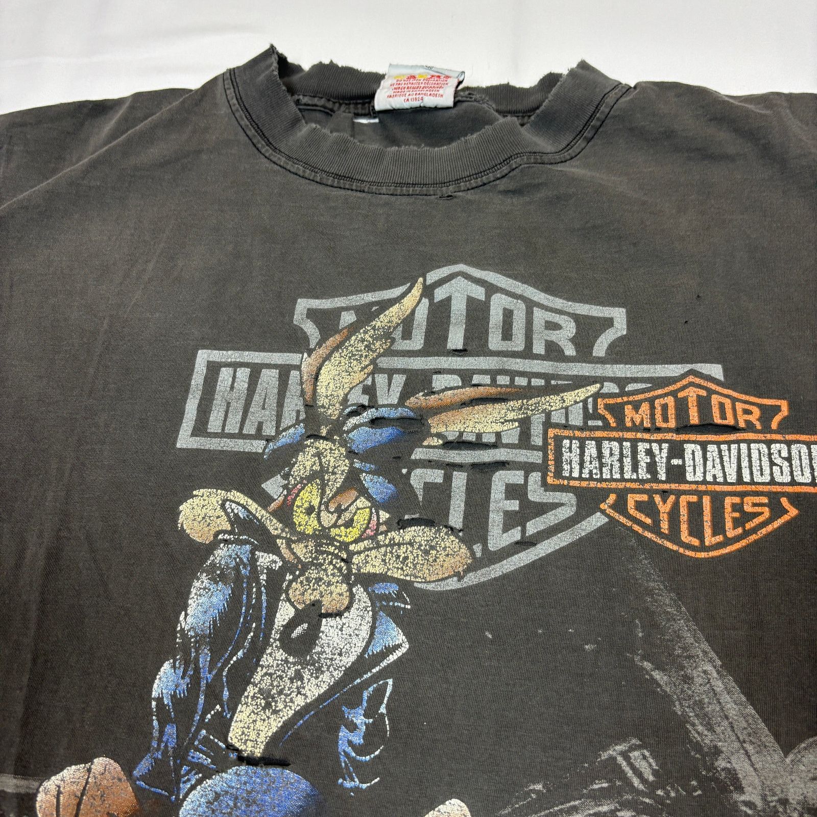 Harley Davidson Vintage 90s Harley Davidson Wile E Coyote T Shirt Men's M Size US M / EU 48-50 / 2 - 11 Thumbnail
