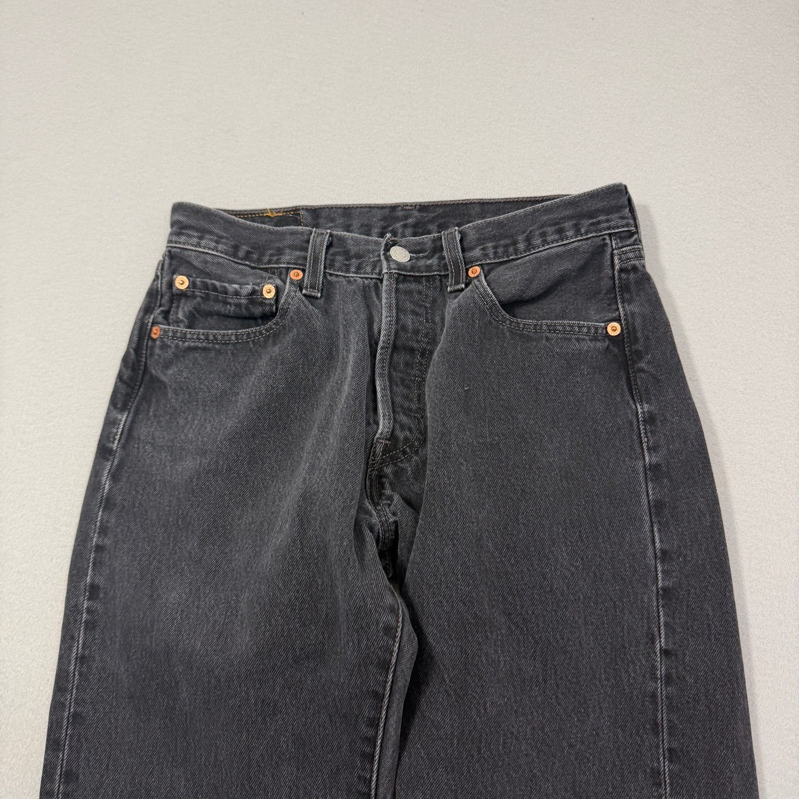 Levi's Vintage Levis 501xx Jeans Men's 30x32 Black Straight Fit Size US 30 / EU 46 - 2 Thumbnail