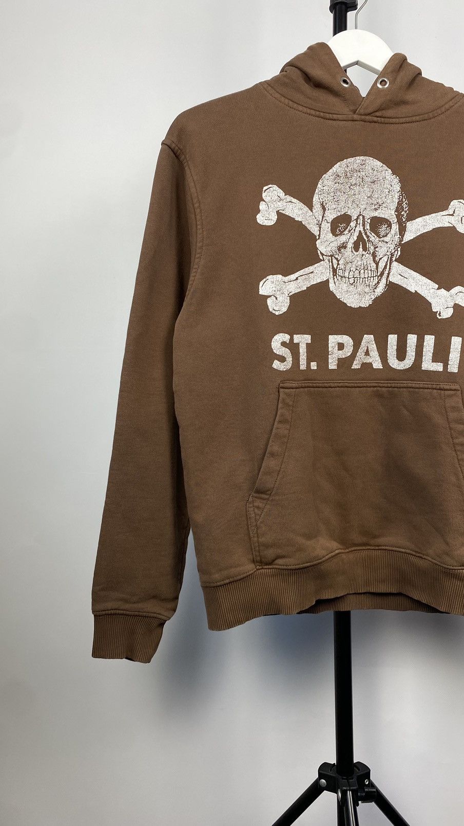 Vintage Vintage St.Pauli 90s Rare Brown Graphic Oversize Hoodie Size US S / EU 44-46 / 1 - 2 Thumbnail