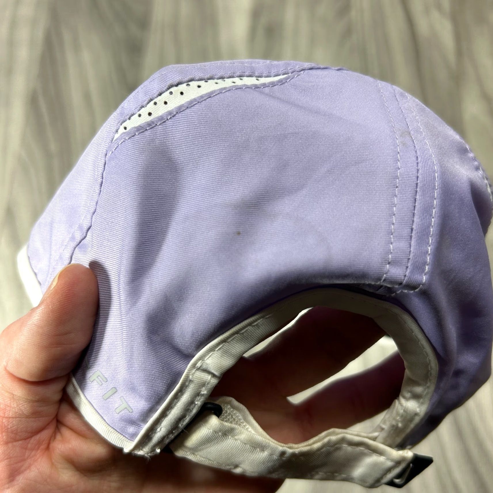 Nike Nike Baseball Cap Unisex OSFM Purple White Swoosh Logo Adjustable Adult Hat Size ONE SIZE - 5 Thumbnail