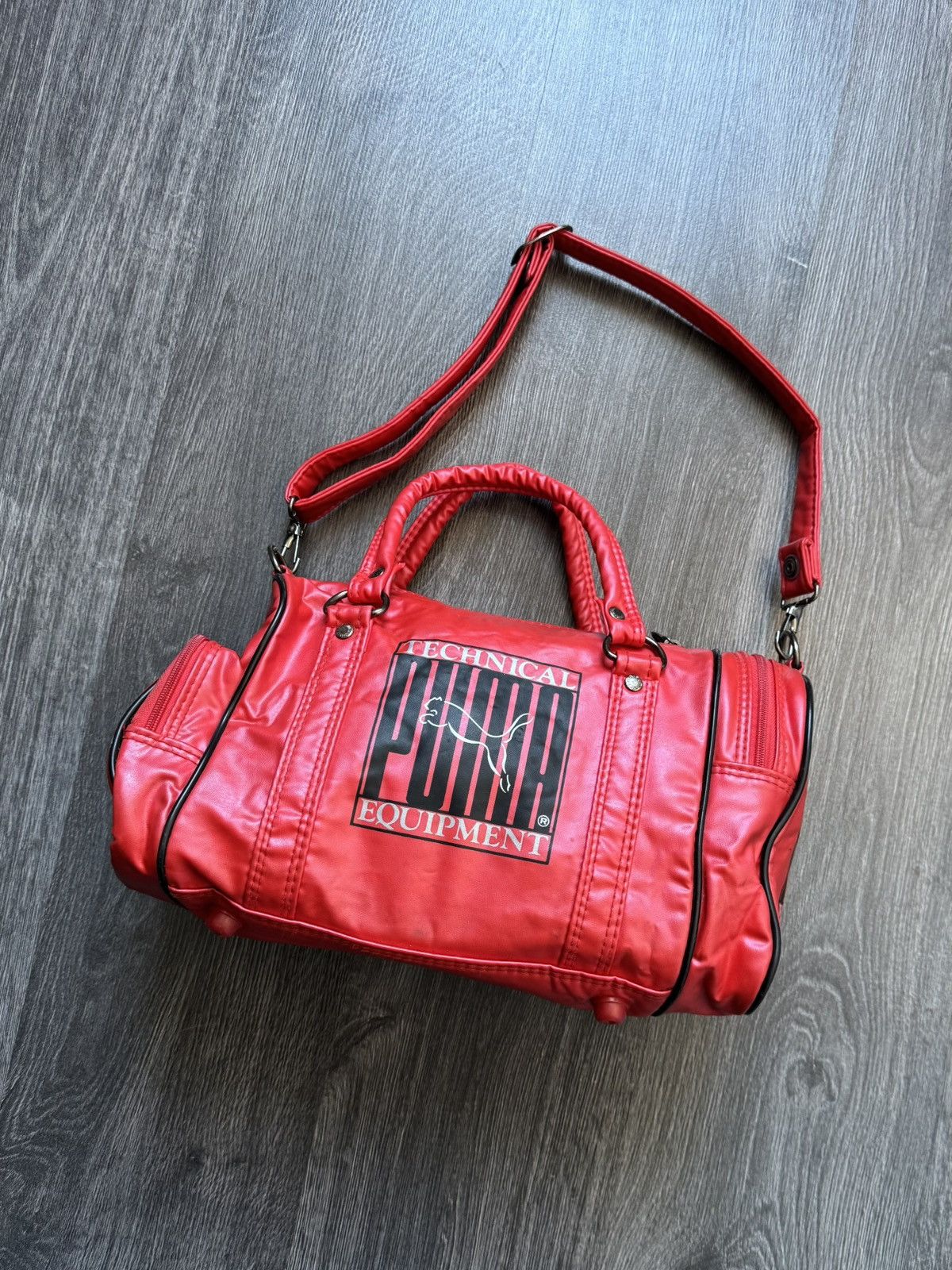 Puma × Vintage 90s Vintage Puma Sport Bag Red Size ONE SIZE - 2 Thumbnail