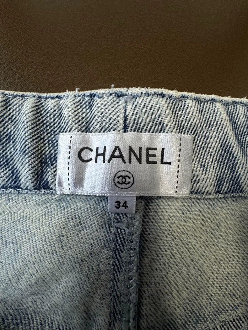 Chanel Chanel Blue snowflake sequin logo radish pants Size 42" / US 20 - 6 Thumbnail